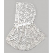 Гипюровая накидка на голову для крестной мамы